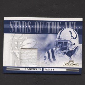 2006 PRESTIGE FOOTBALL STARS OF THE NFL EDGERRIN JAMES JERSEY RELIC CARD COLTS